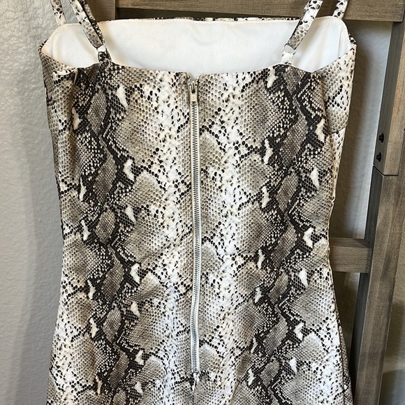 Tiger Mist Snakeskin Print Bodycon Dress - Picture 3 of 3